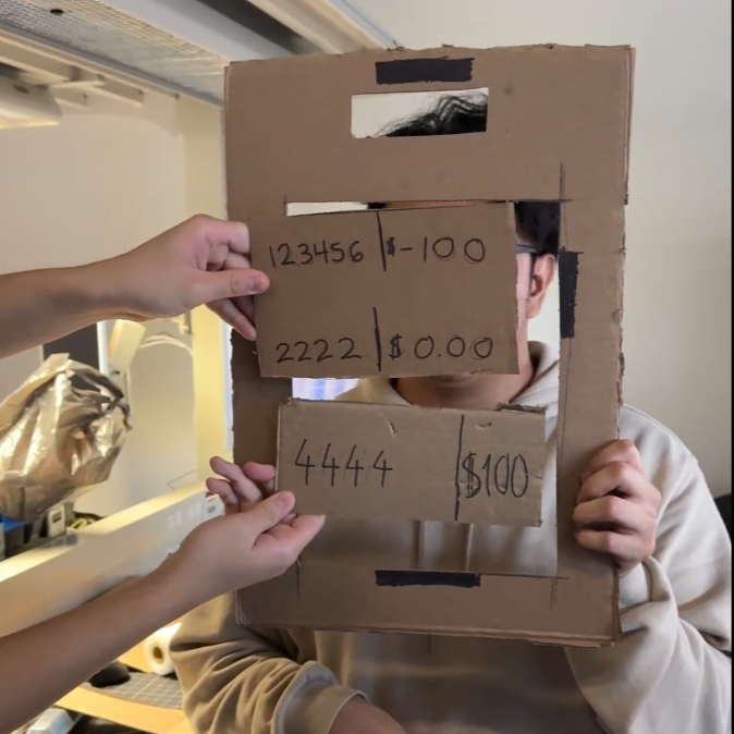 It was an interesting workshop, more group-focused and I enjoyed it little as it felt refreshing from my single person workshops and activities. I still found the app-based interaction tricky when trying to do a bodystorming exercise, but I think the bigger problem was that all the digital features(text) were on seperty cardboard pieces. Even I, playing the role of the user, had to help hold the cardboard pieces, which made the entire theme and topic of the bodystorming workshop more engaging in a way I guess?